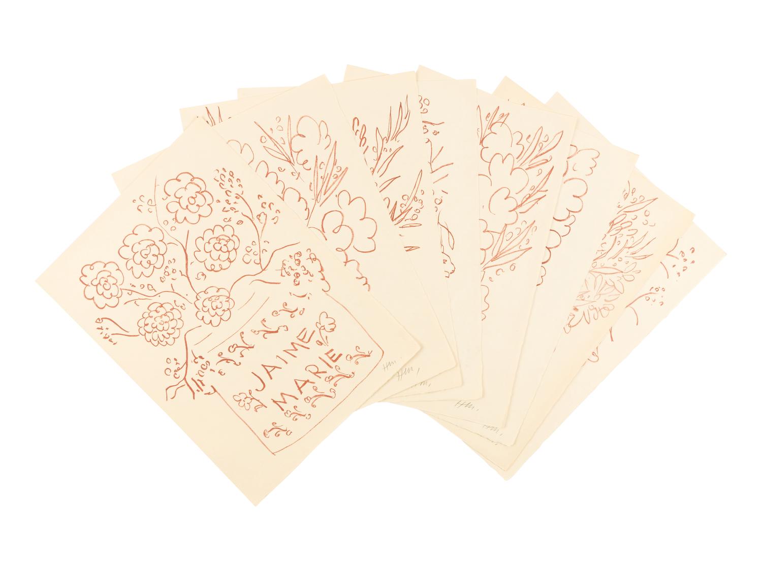 [ARTIST BOOK]. MATISSE, Henri (1869-1954), artist. -- RONSARD, Pierre de (1524-1585). Florilege des amours . Paris: Albert Skira, 29 novembre 1948.