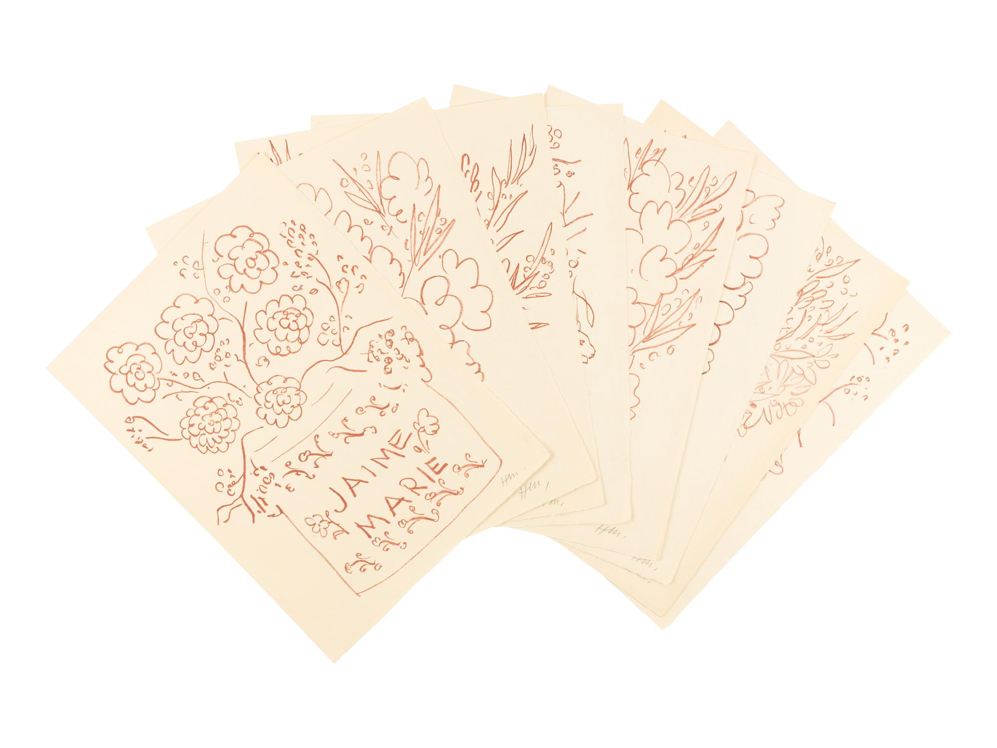 [ARTIST BOOK]. MATISSE, Henri (1869-1954), artist. -- RONSARD, Pierre de (1524-1585). Florilege des amours . Paris: Albert Skira, 29 novembre 1948.