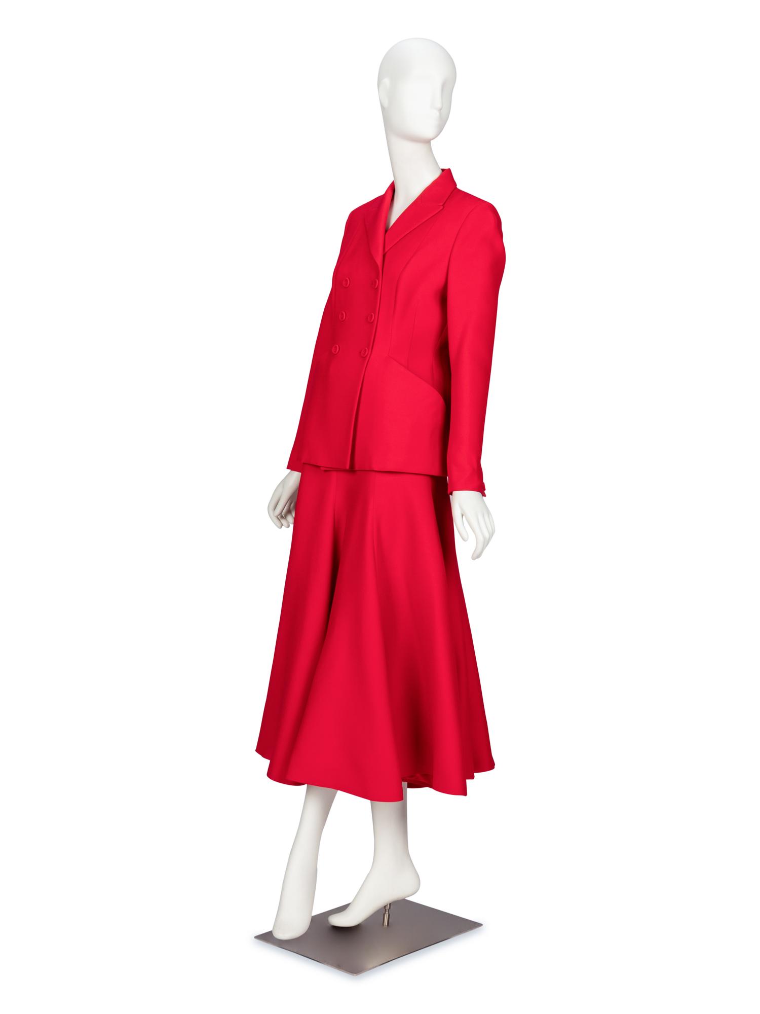 Christian Dior, Red 'Bar' Skirt Suit