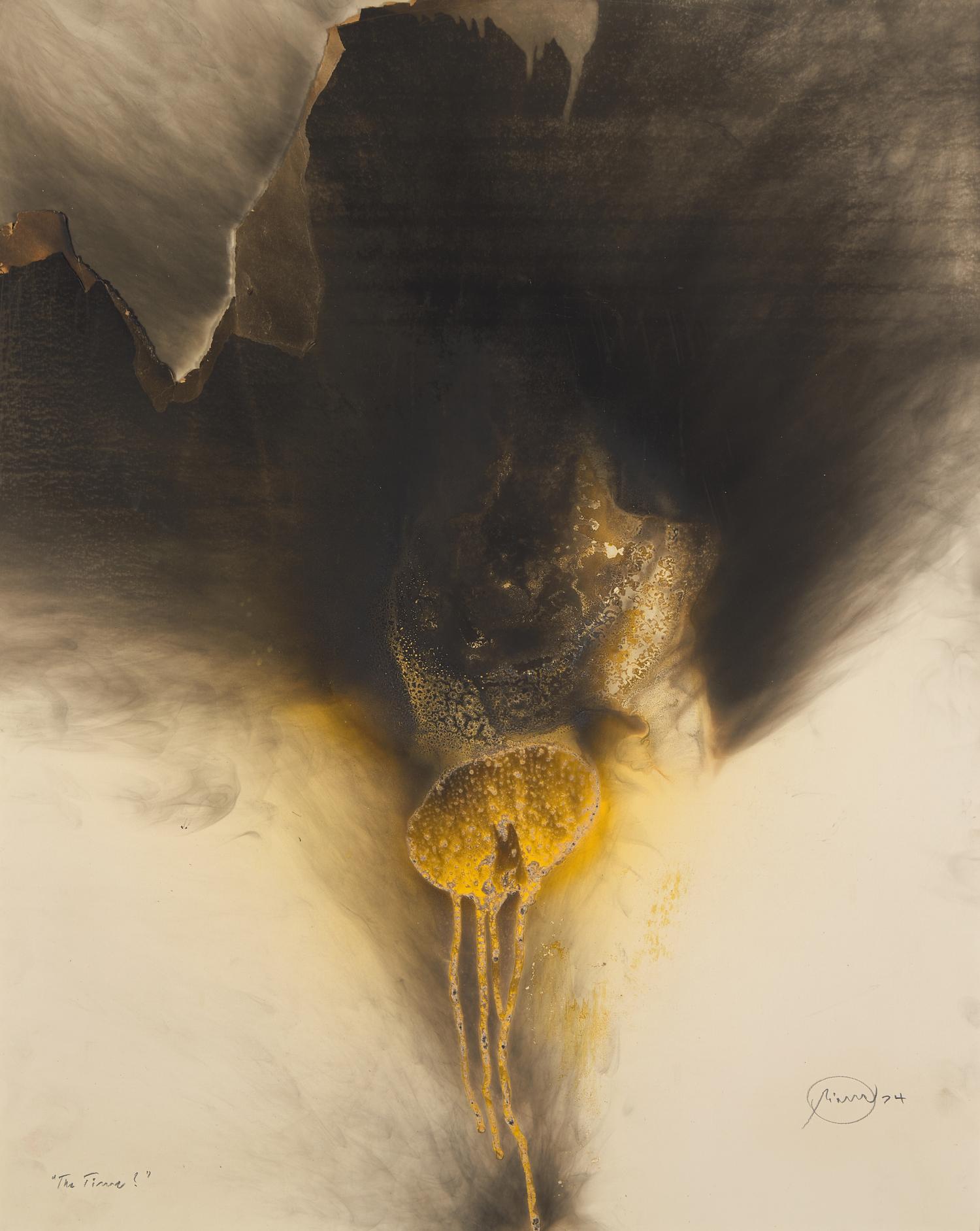 Otto Piene (German, 1928-2014) — The Time? , 1974