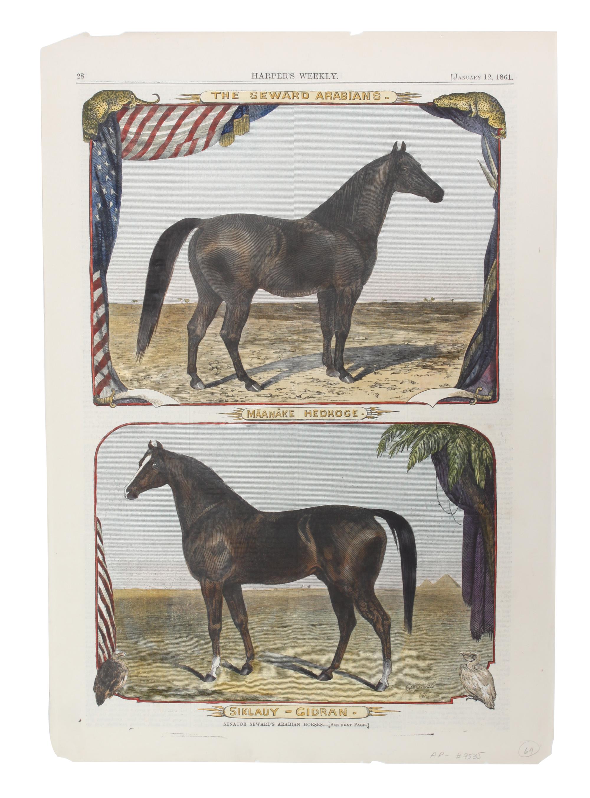 Six Hand Colored Sporting Prints Height 16 x width 11 inches (sheet) — 19TH CENTURY