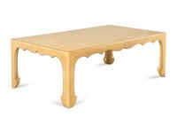 A Contemporary Gilt-Edged Cocktail Table