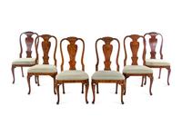 A Set of Six George I Style Walnut Dining Chairs