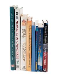 (Celebrity Books) A group of 8 autographed books from movie and TV stars, comprising: