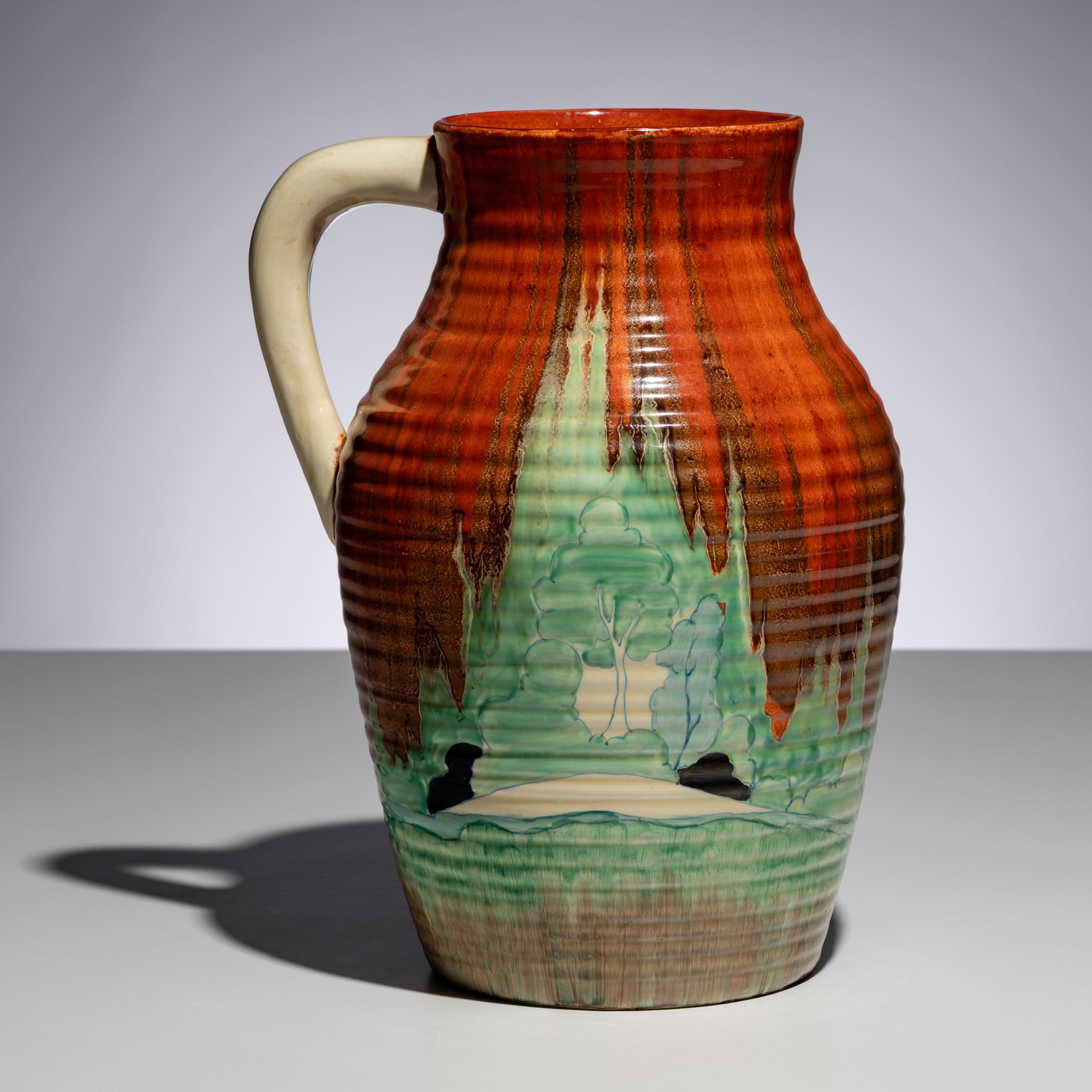 Clarice Cliff (English, 1899–1972) — Forest Glen pattern Jug
