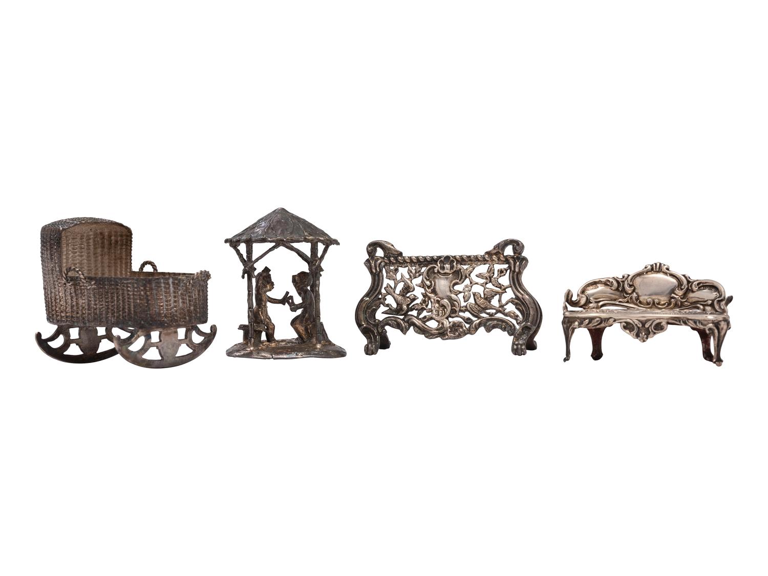 Eleven Silver Miniature Articles