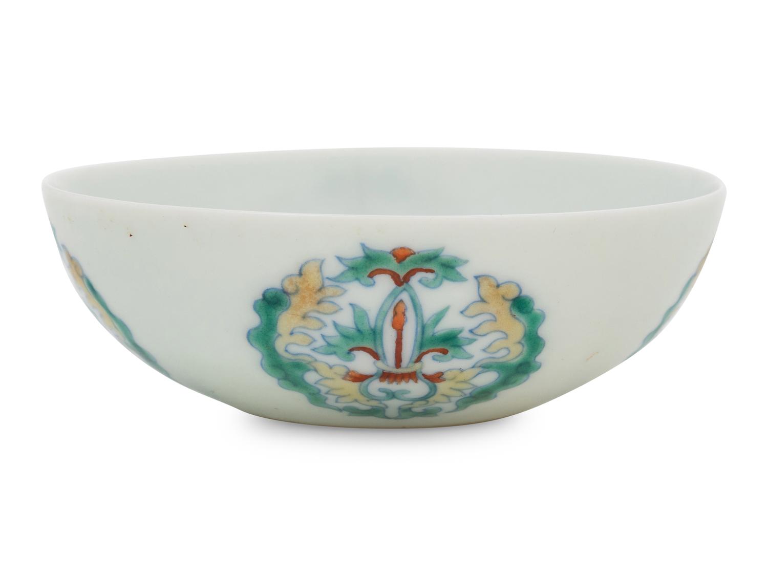 A Chinese Doucai Porcelain Cup
