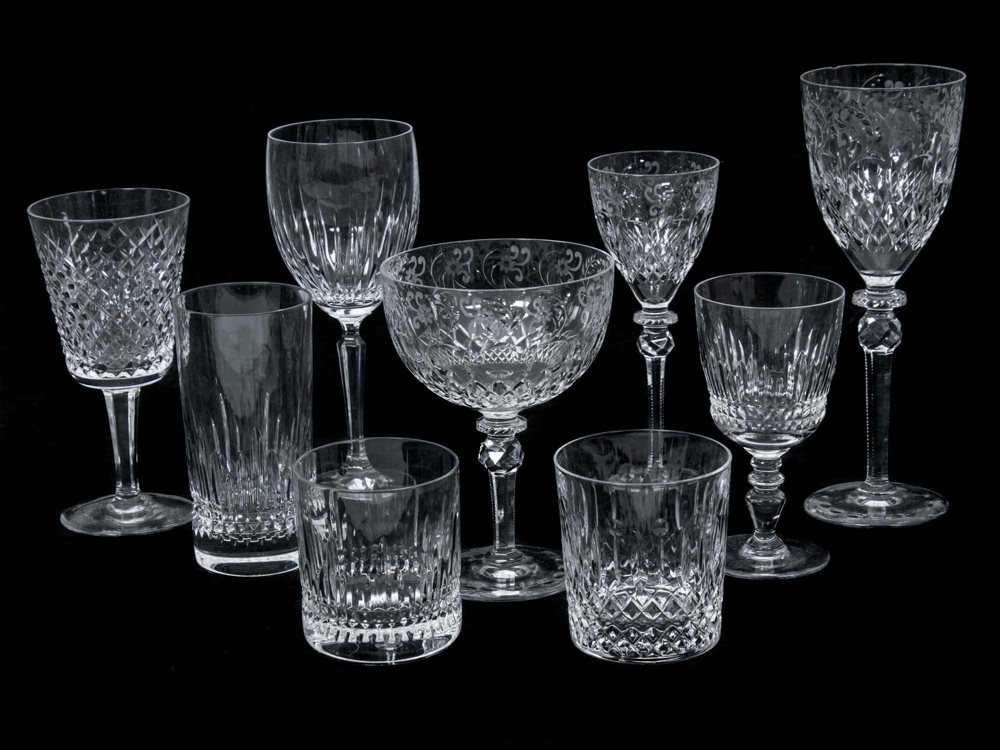 An Assorted Collection of Crystal Stemware — VARIOUS MAKERS, 20TH CENTURY