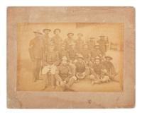 [AFRICAN AMERICANA - SPANISH AMERICAN WAR]. A group of 3 photographs of African American soldiers, incl. group shot of possible members of one of the Black "Immune" regiments.