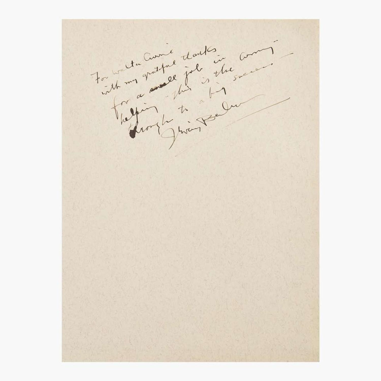 [Music] Berlin, Irving Presentation Copy of "Songs From This is the Army"