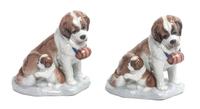 Two Lladro Porcelain Figural Groups Height of taller 5 1/2 inches. — 20TH CENTURY