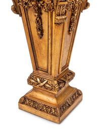 A Pair of Régence Style Giltwood Marble-Top Pedestals
