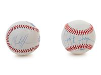 A Group of Randy Macho Man Savage and Hulk Hogan WWE Wrestling Signed Autograph Baseballs (BAS Beckett Authentication Services Certified),