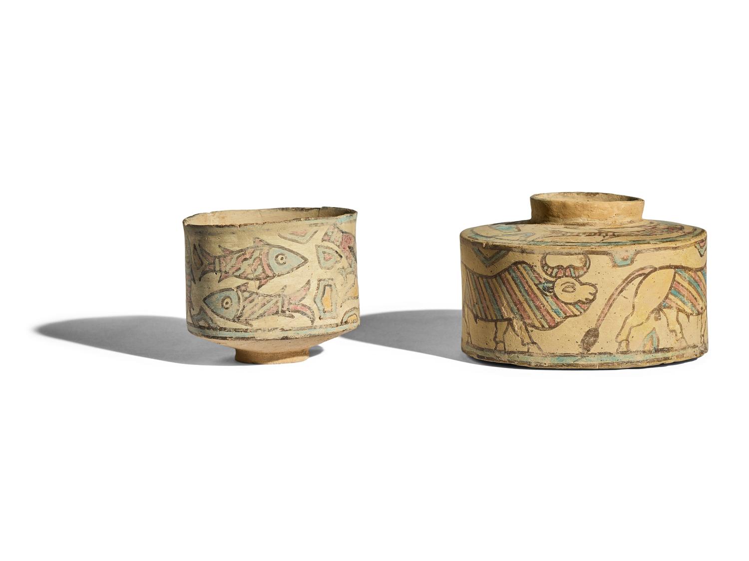 Two Indus Valley Polychrome Vessels