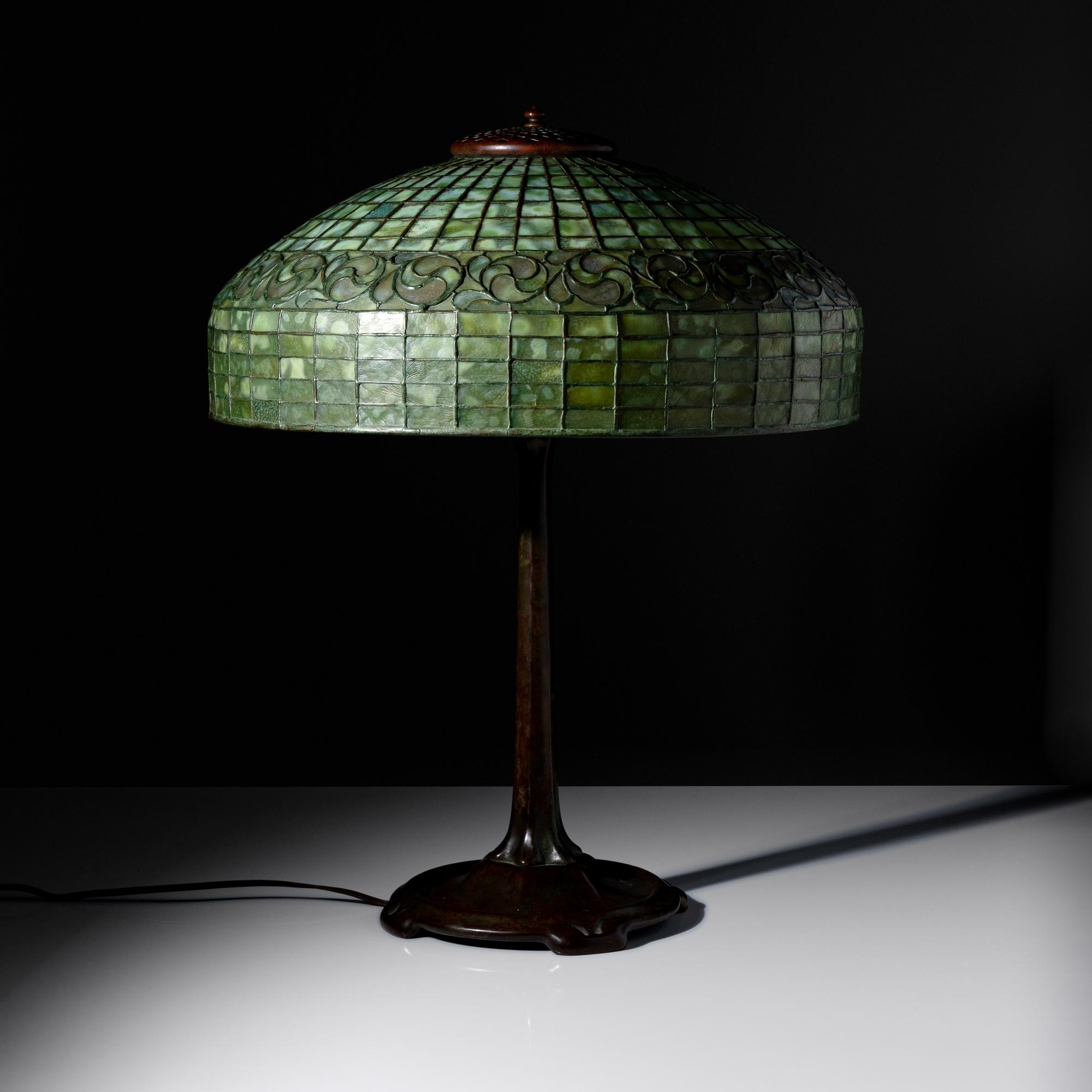 Lemon Leaf table lamp, c. 1905 USA