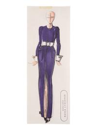 Group of Fifteen Geoffrey Beene Fashion Sketches , by Alfredo Cabrera
