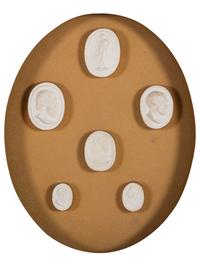 Two Framed Groups of Grand Tour Plaster Intaglios