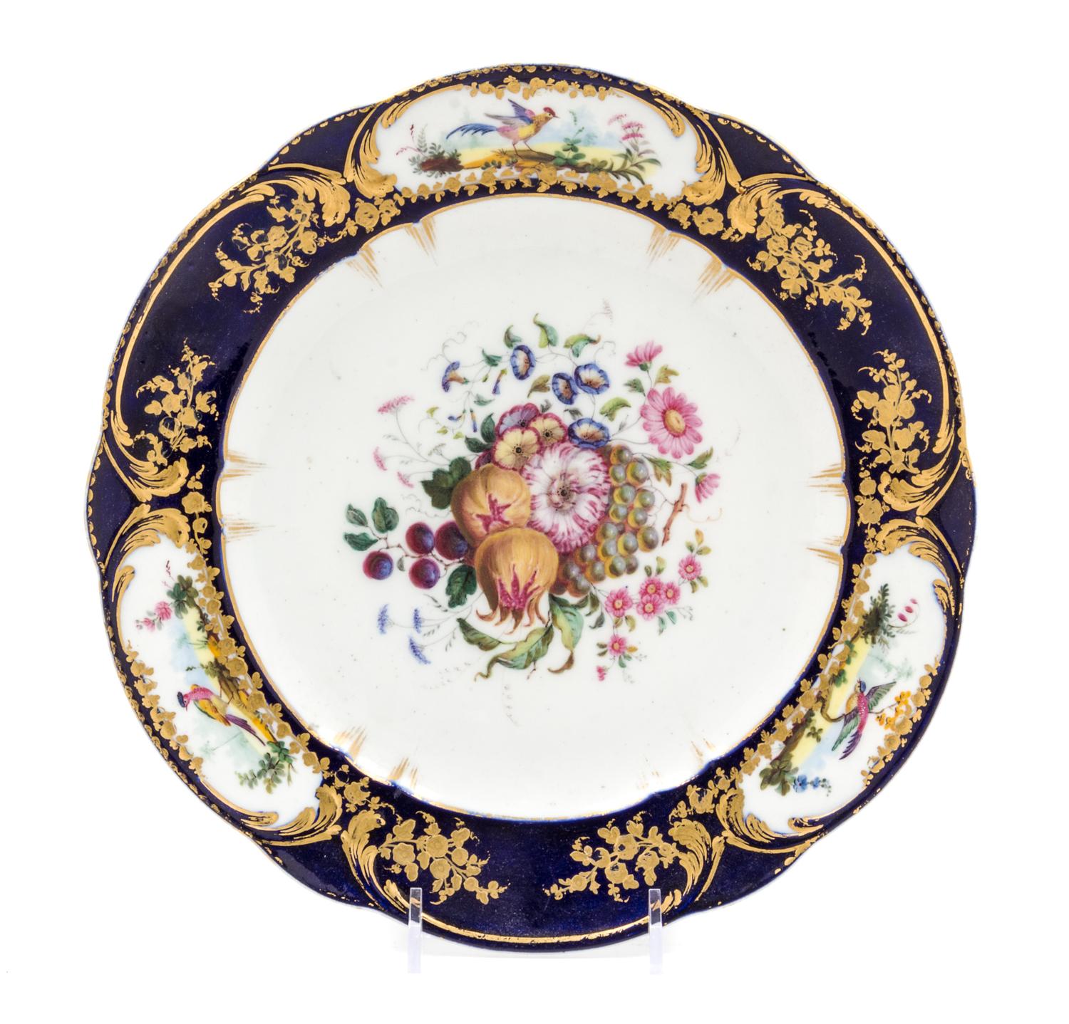 A Sevres Porcelain Plate Diameter 9 3/4 inches. — 18TH CENTURY