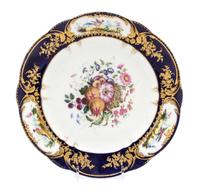 A Sevres Porcelain Plate Diameter 9 3/4 inches. — 18TH CENTURY