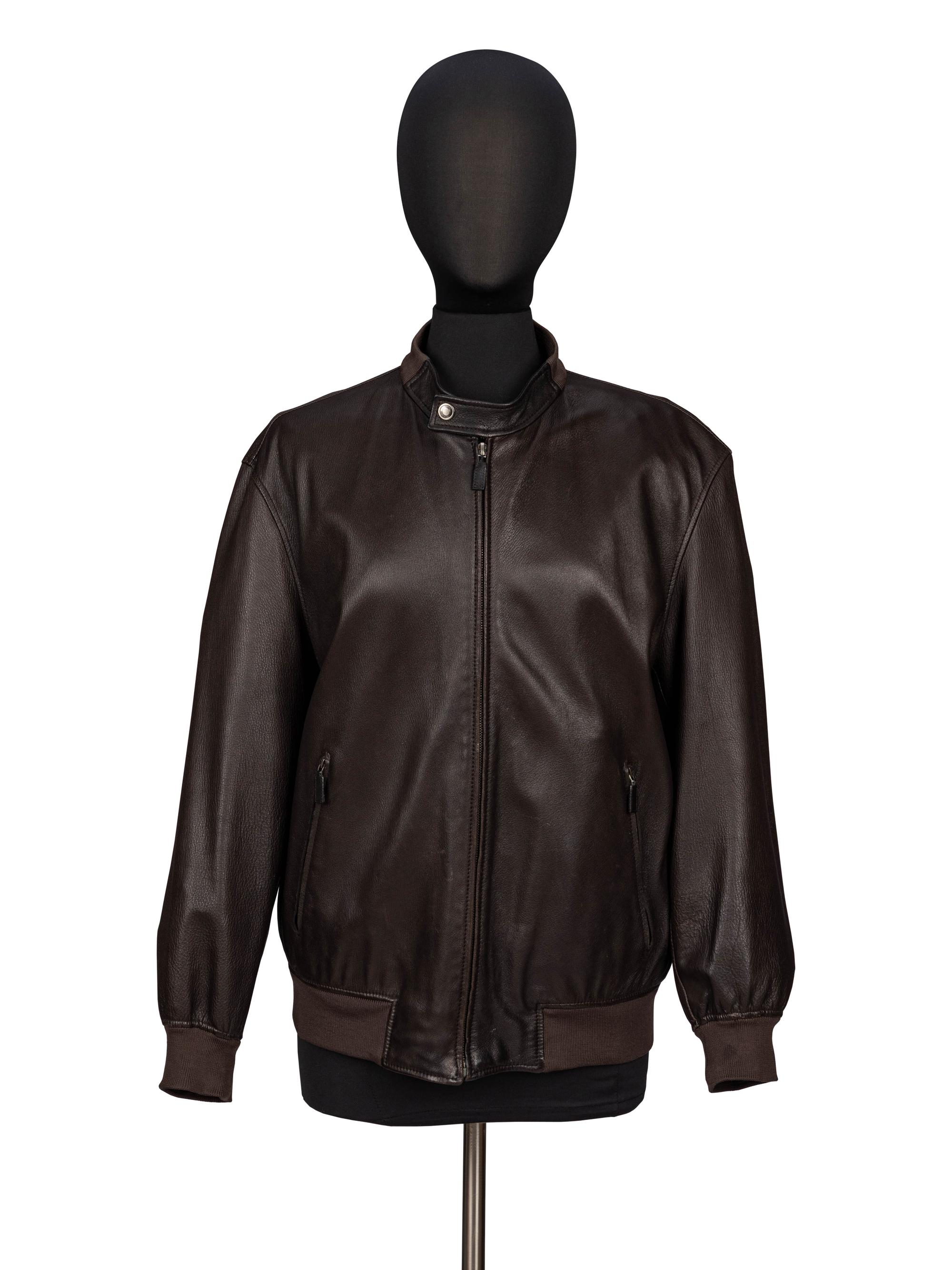 Gucci by Tom Ford, Brown Leather Racer Jacket