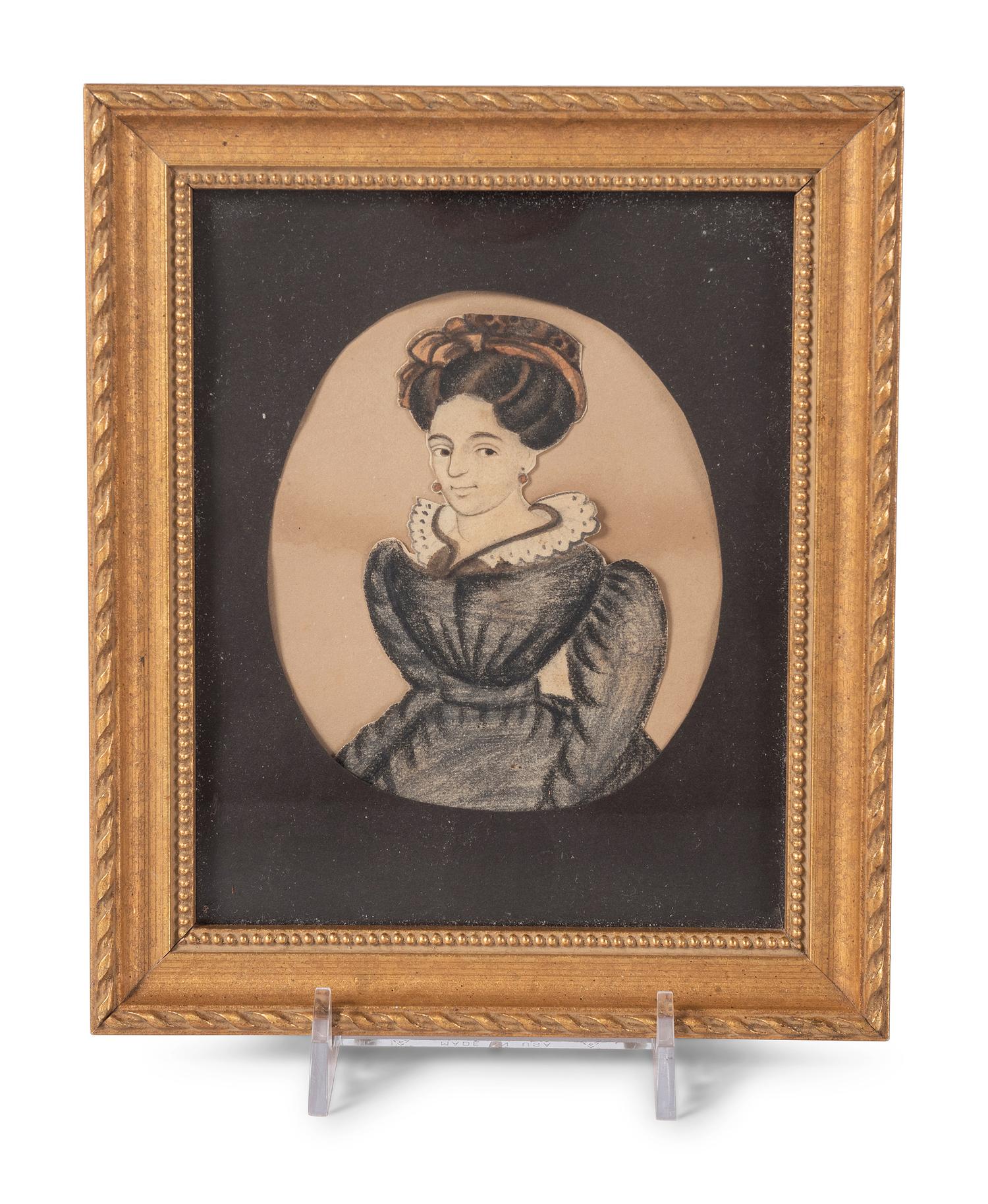A Miniature Portrait of a Woman