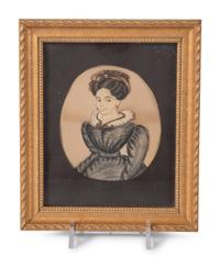 A Miniature Portrait of a Woman