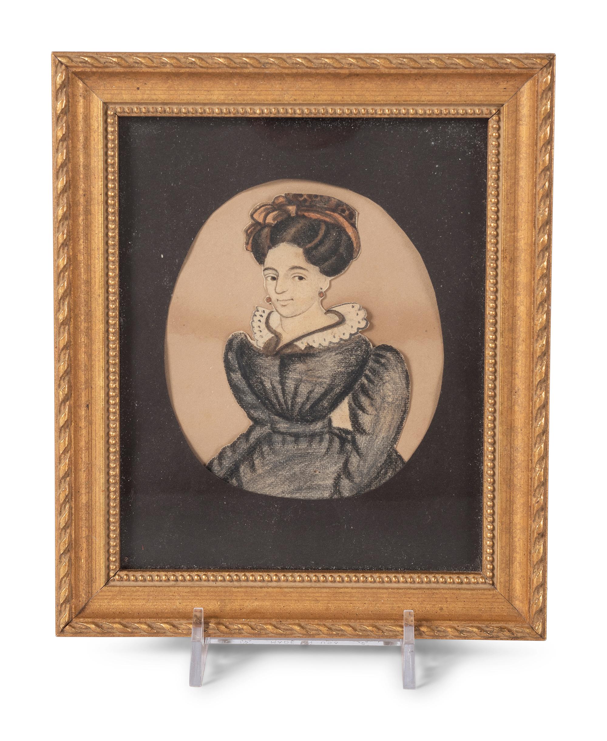 A Miniature Portrait of a Woman