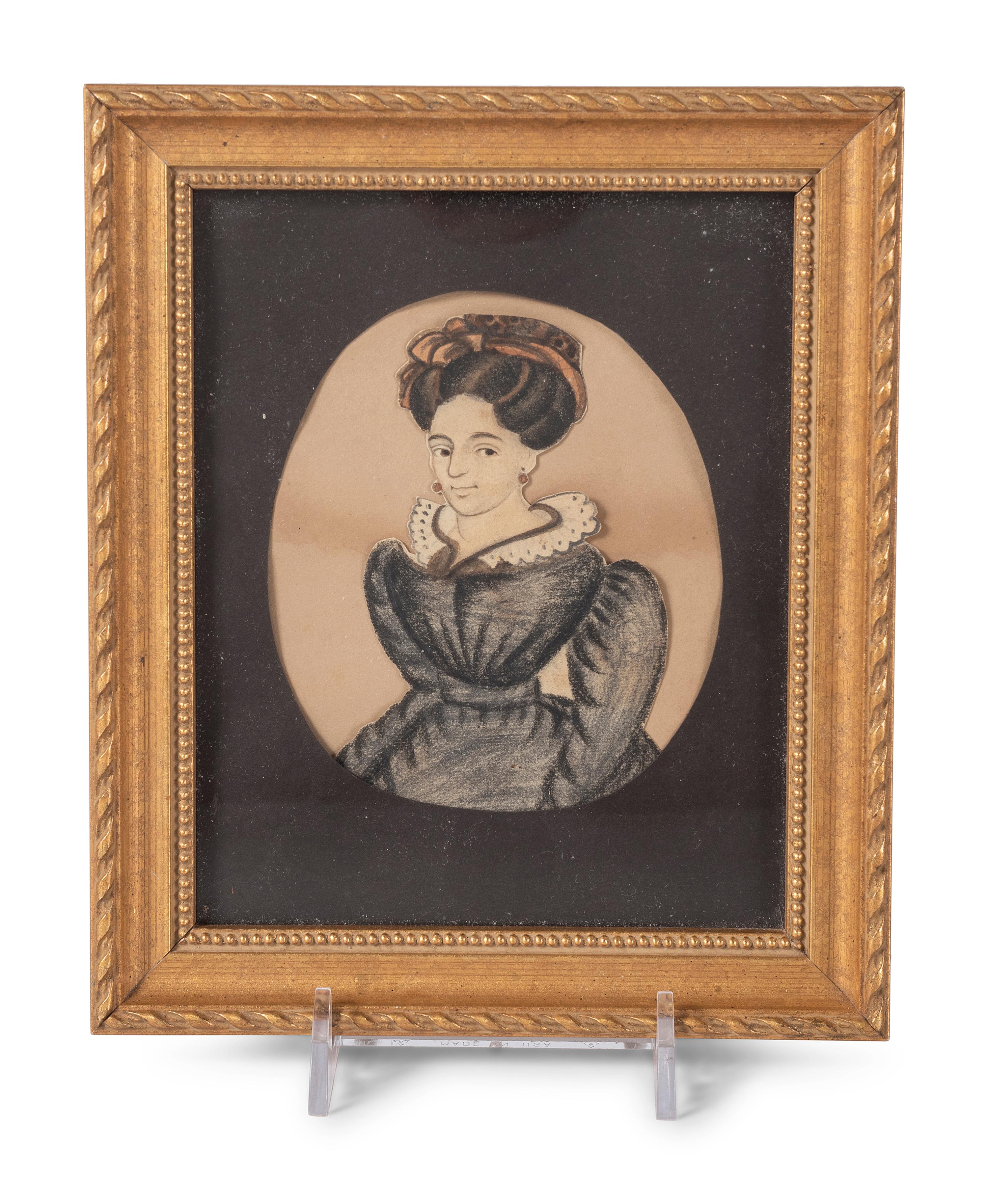 A Miniature Portrait of a Woman