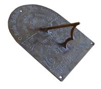 A Brass Sundial 10" W x 4.5" D x 12" H — United States, Late 19th Century