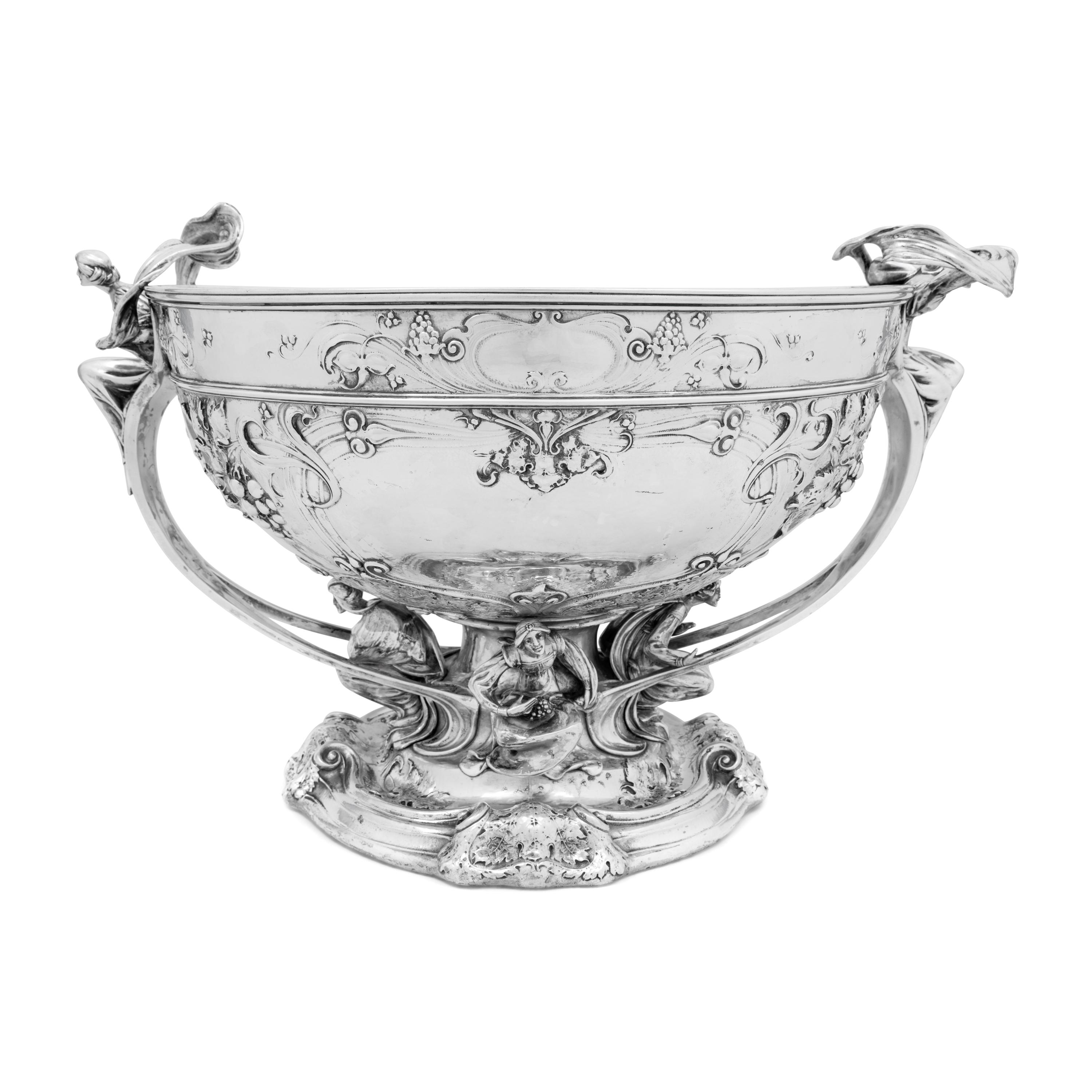A Large Martelé Silver Punch Bowl Made for the 1904 Louisiana Purchase Exposition in St. Louis