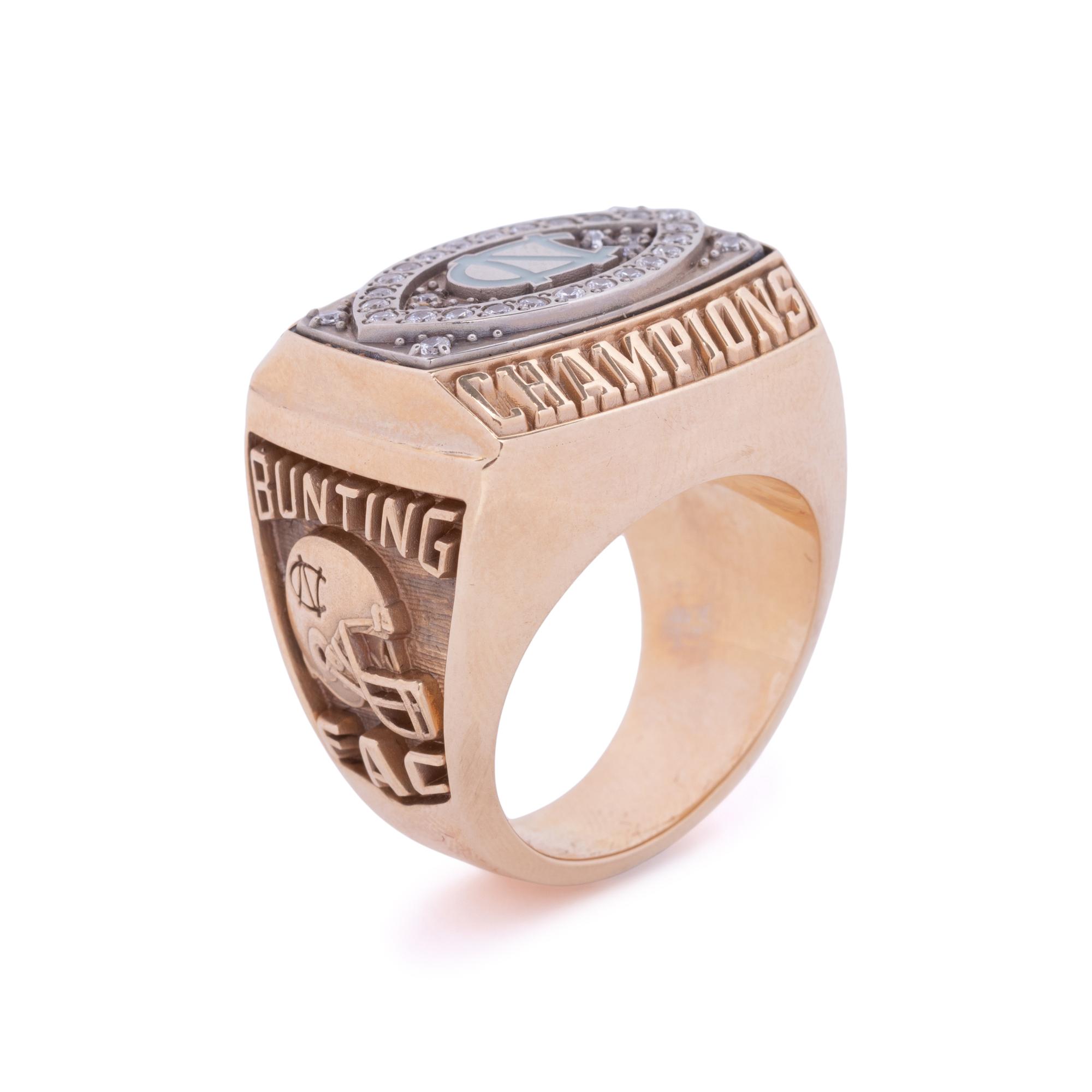 A University of North Carolina Football 2001 Peach Bowl Championship Salesmans Sample Ring