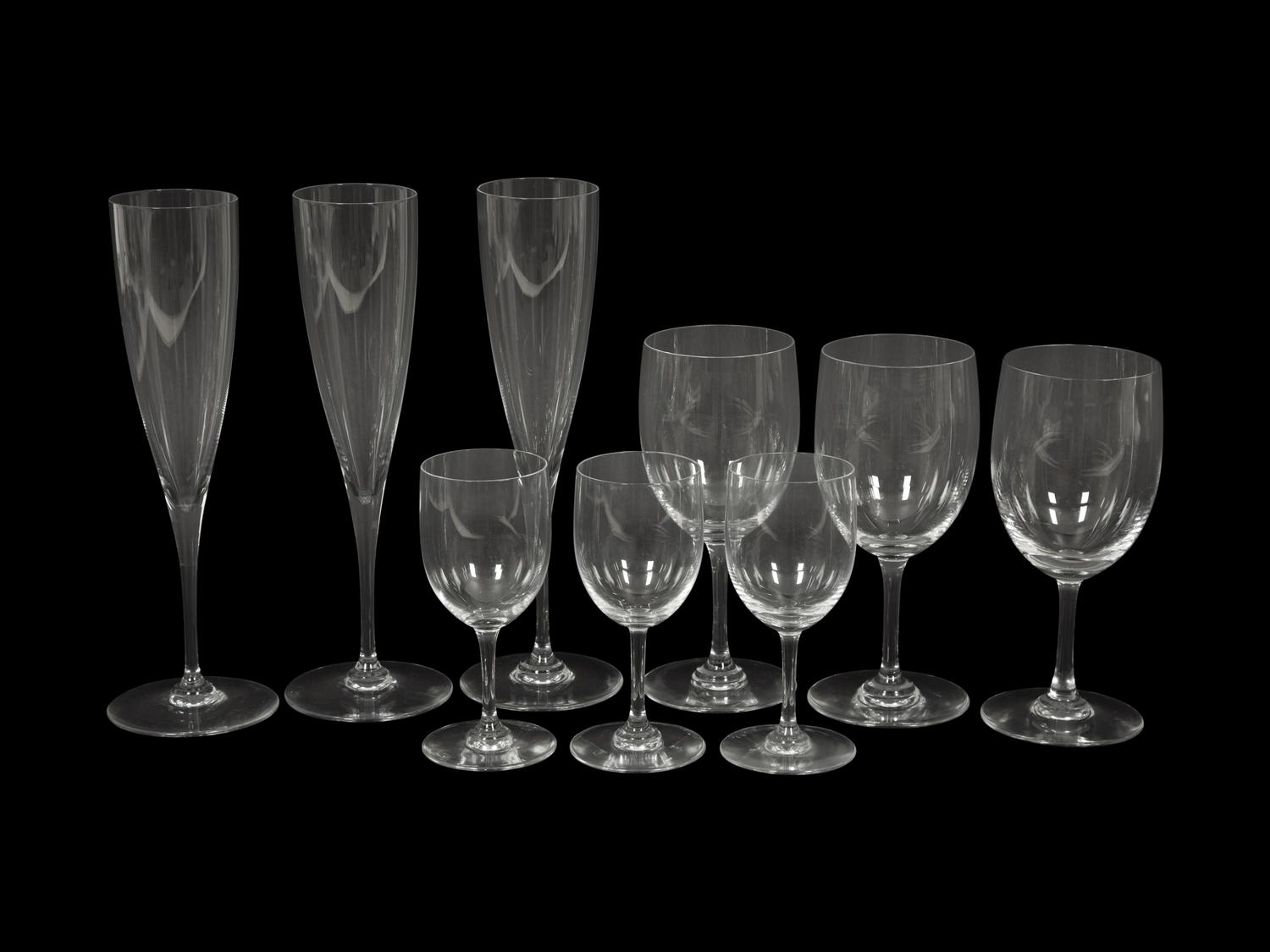 A Group of Baccarat Stemware