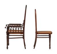 A Set of Six Gothic Revival Bentwood Chairs