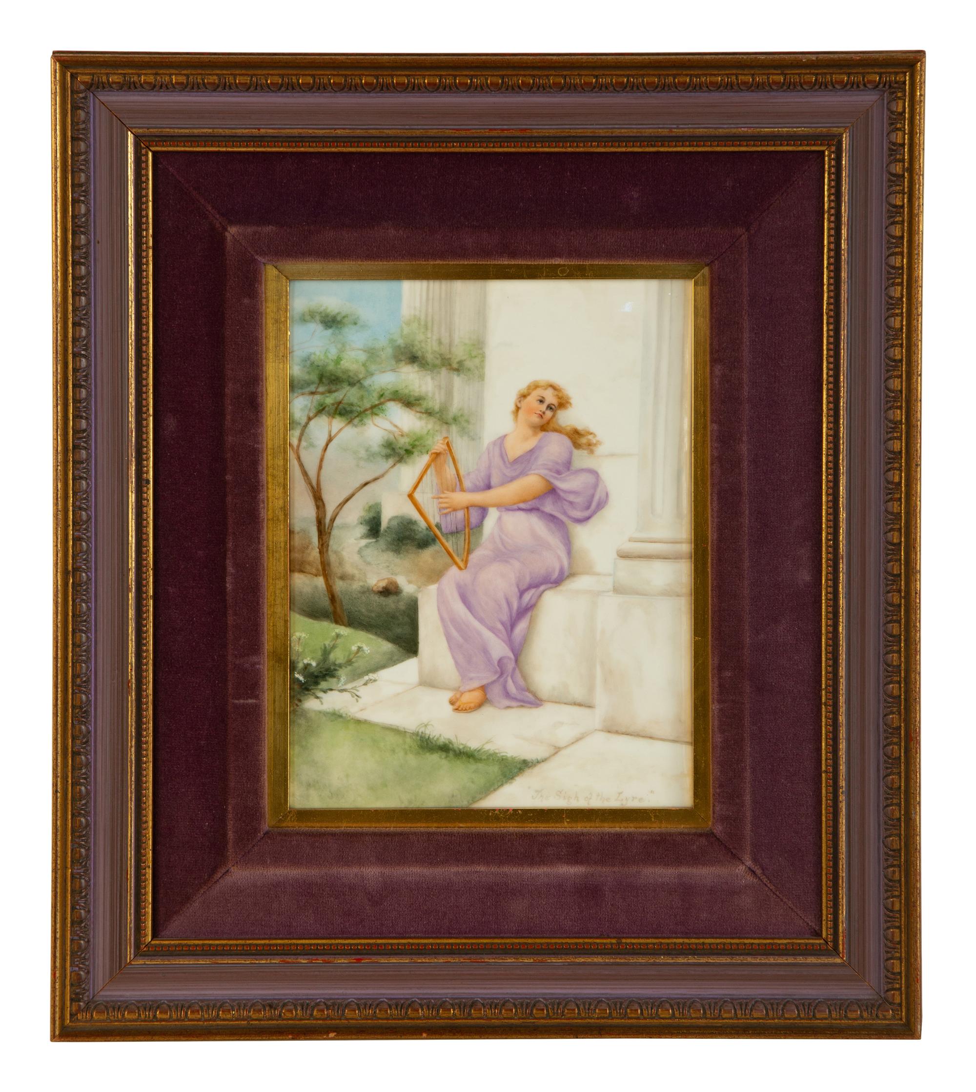 A French Painted Porcelain Plaque