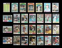 A Group of 56 1970s Topps Baseball Cards Featuring Multiple Hall of Famers and Notables,