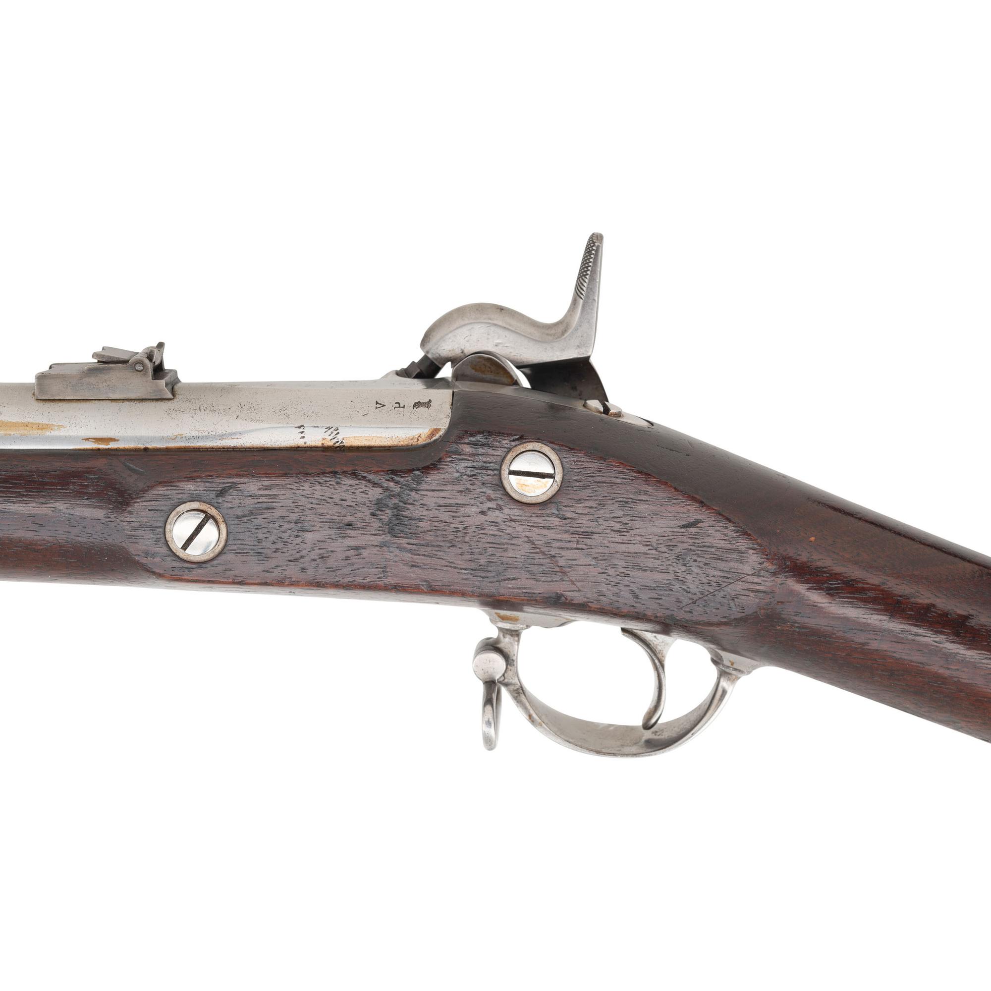US Springfield Model 1855 Rifle Musket with Patchbox - Dated 1860