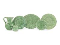 A Bordallo Pinheiro Vine Green Dinner Service