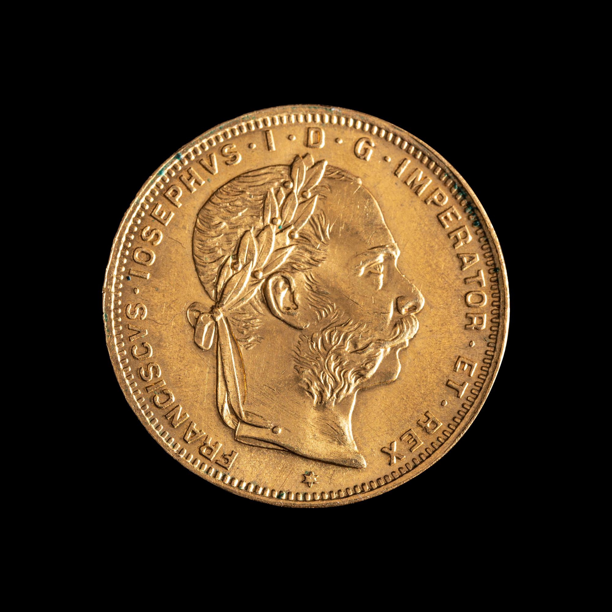 [AUSTRIA] 1892-Dated 8 Florin/20 Franc Restrike Gold Coin