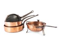 Nine Copper Cooking Vessels