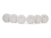 A Set of Six Theodore Haviland Limoges Porcelain Oyster Plates