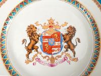 A Samson et Cie Parcel Gilt and Armorial Decorated Part Dinner Service