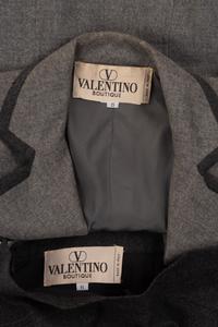 Two Designer Two-Piece Skirt Suits: One Chanel, One Valentino, 1990s