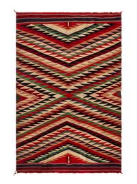 Navajo Germantown Eyedazzler Pattern Weaving / Rug