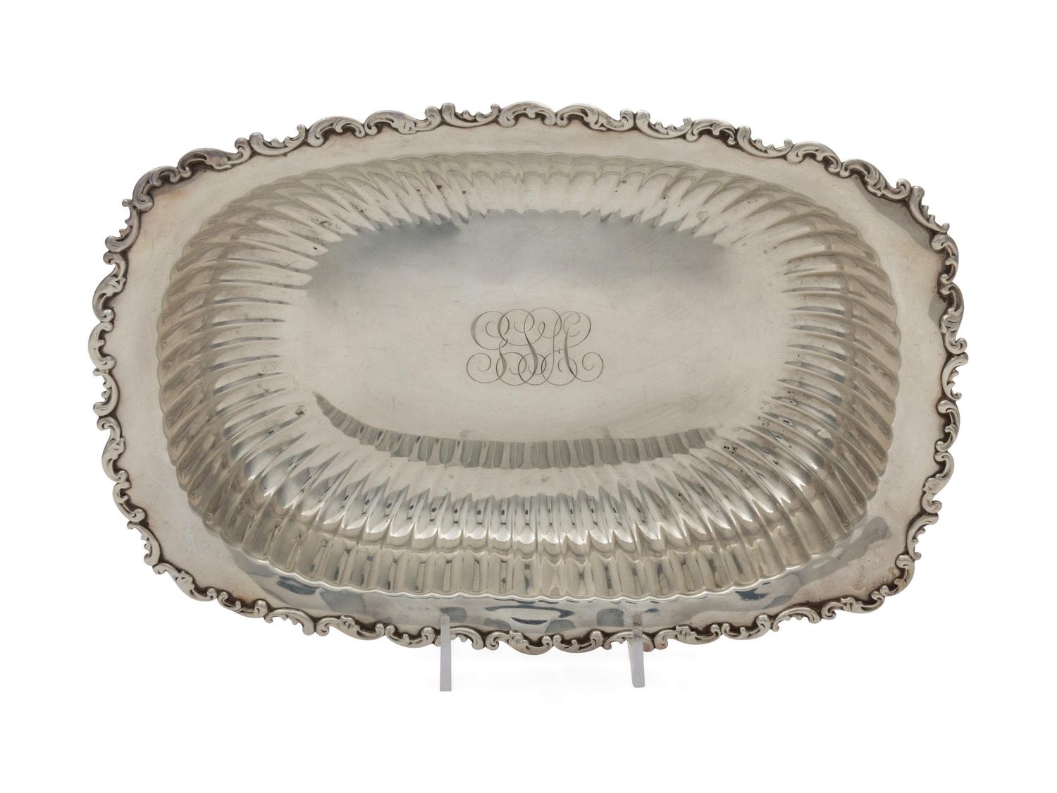 Sterling Ribbed Serving Dish