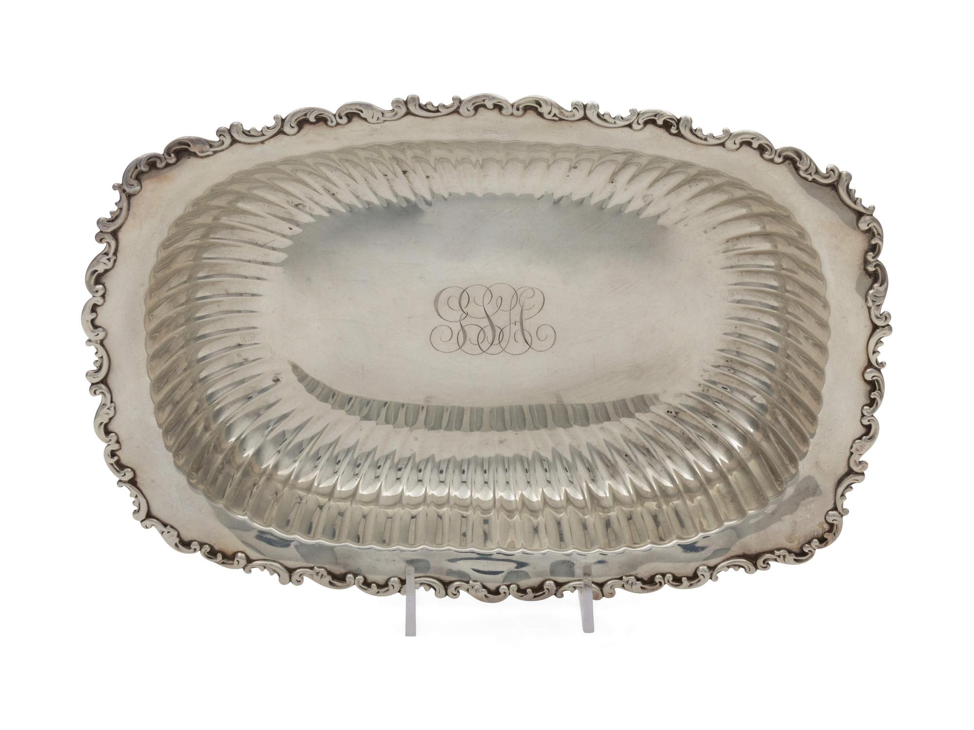 Sterling Ribbed Serving Dish