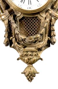 A French Gilt Bronze Cartel Clock