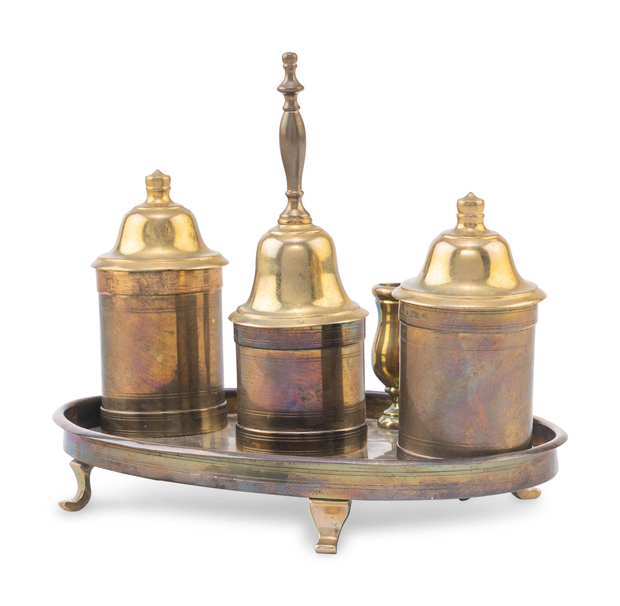Two Brass Desk Articles