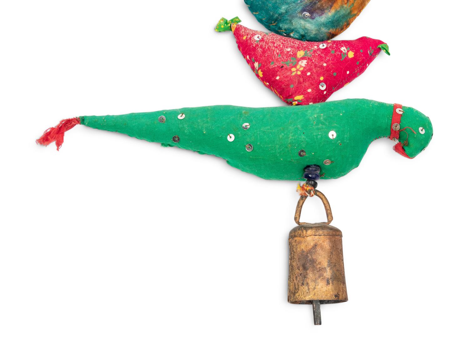 A Fabric Bird Wind Chime