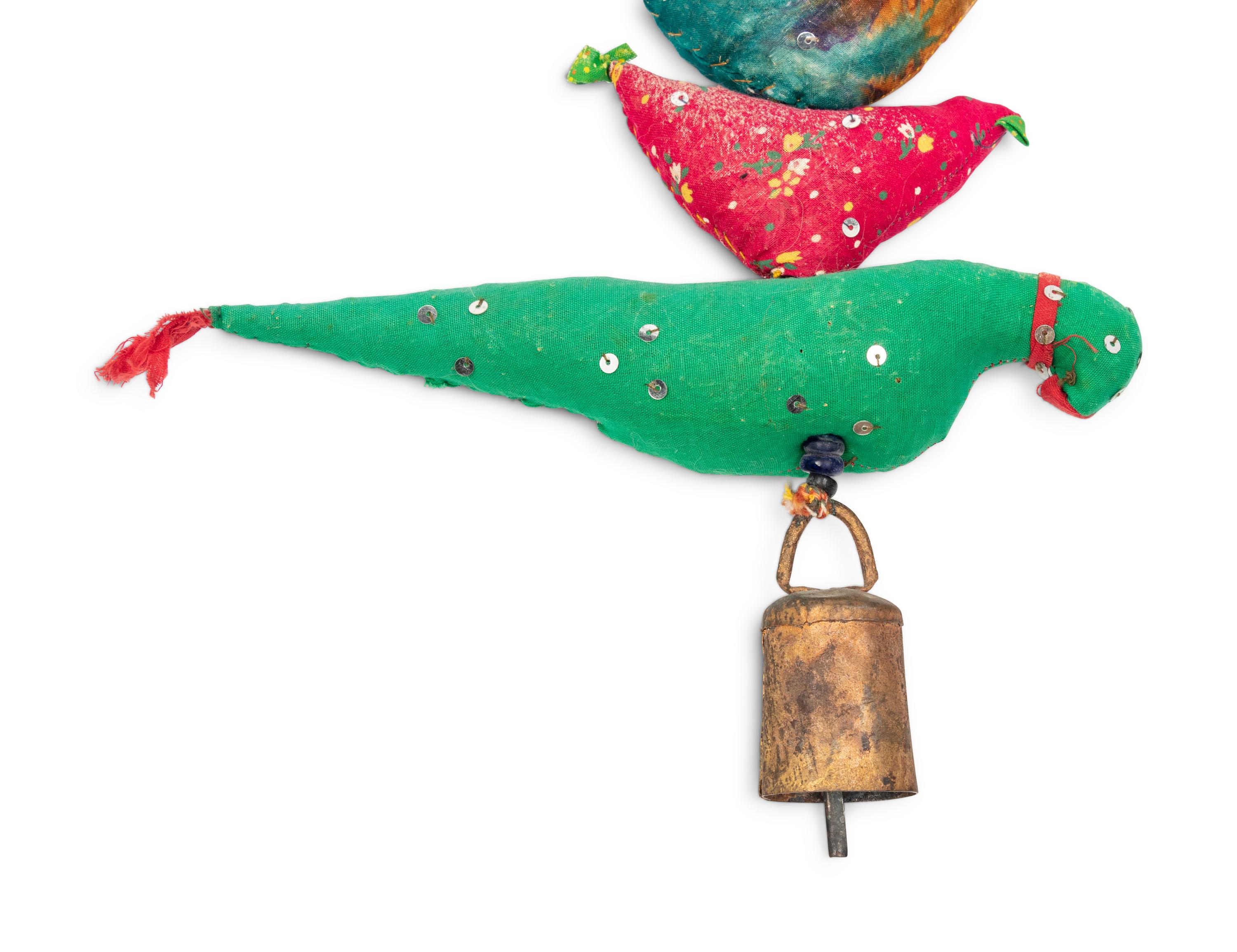 A Fabric Bird Wind Chime