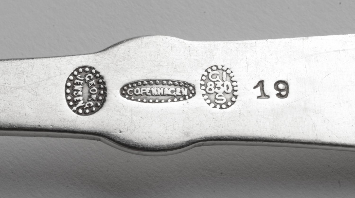 Three Silver Flatware Articles, Georg Jensen Silversmithy, Copenhagen, Circa 1915-1927 and John O. Bellis, San Francisco, CA, comprisin